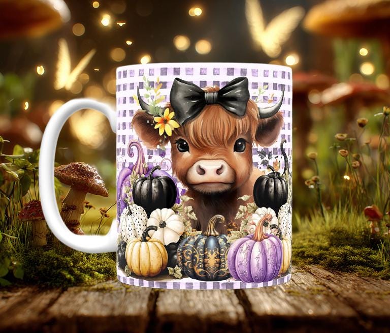 Halloween Highland Cow Mugs (11 styles)