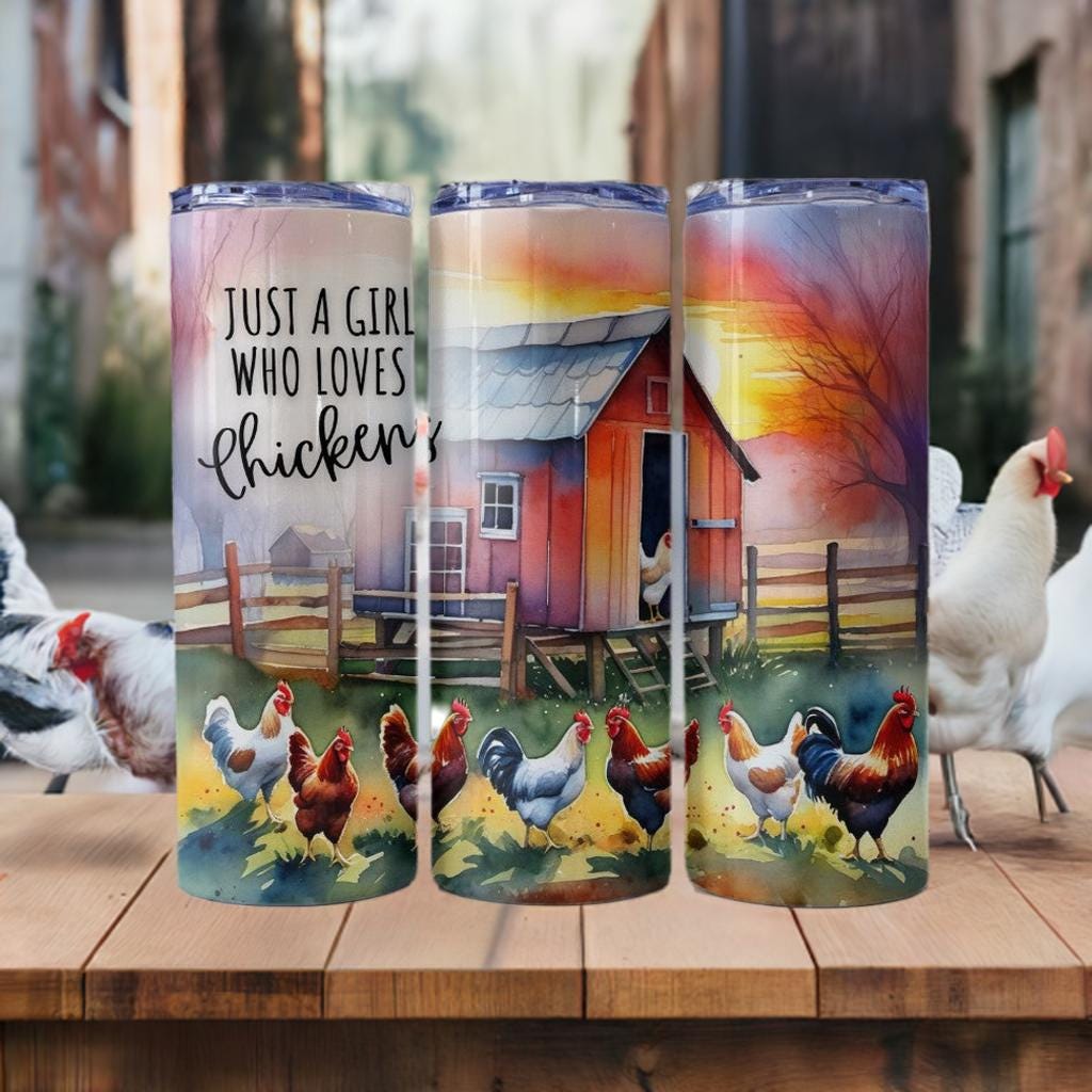 Just a Girl Who Loves Chickens Tumbler