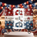 Dad, Husband, Hero, Legend Patriotic Glass Cutting Board