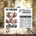 No Bitchin in My Kitchen Glass Cutting Board