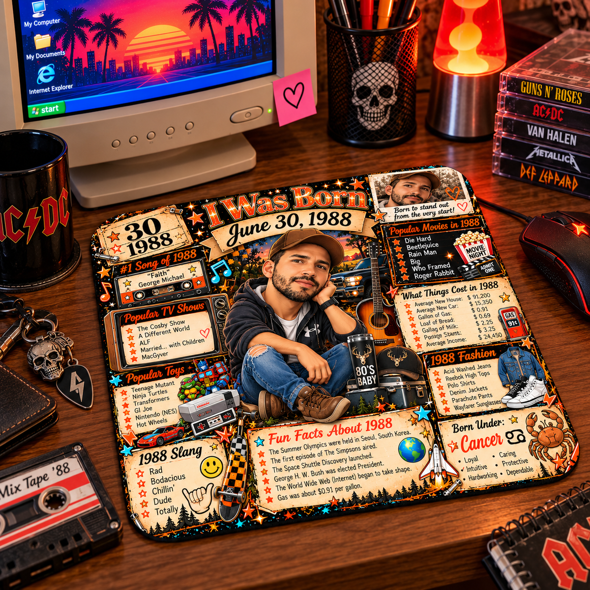 I Was Born On...Custom Mousepad