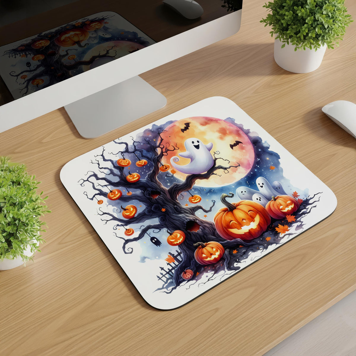 Spooky Scenes Halloween Mousepads