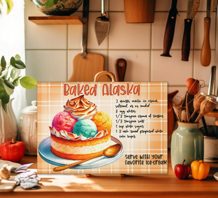 Dessert Recipe Glass Cutting Boards (10 designs)