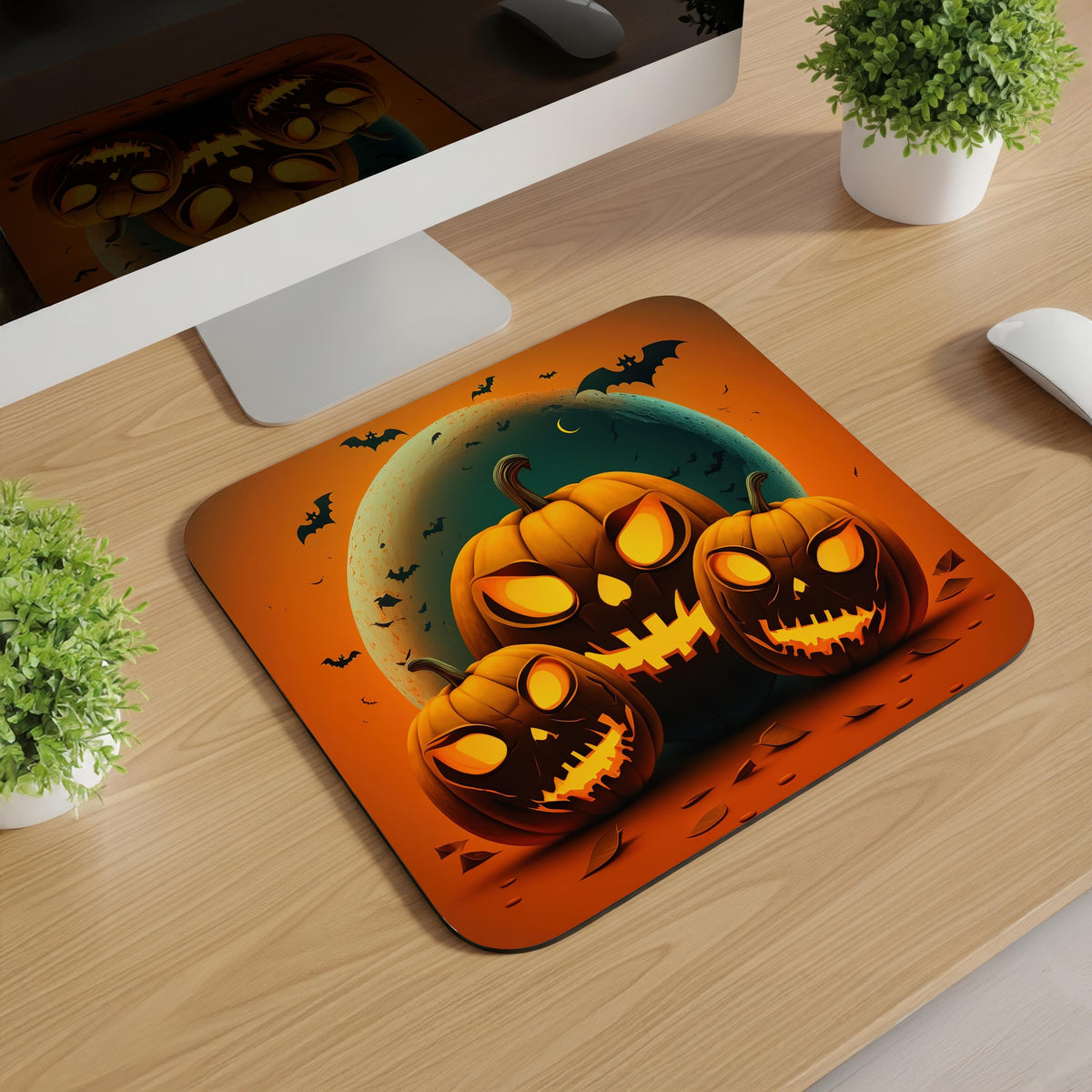 Halloween Jack-O-Lantern Mousepads