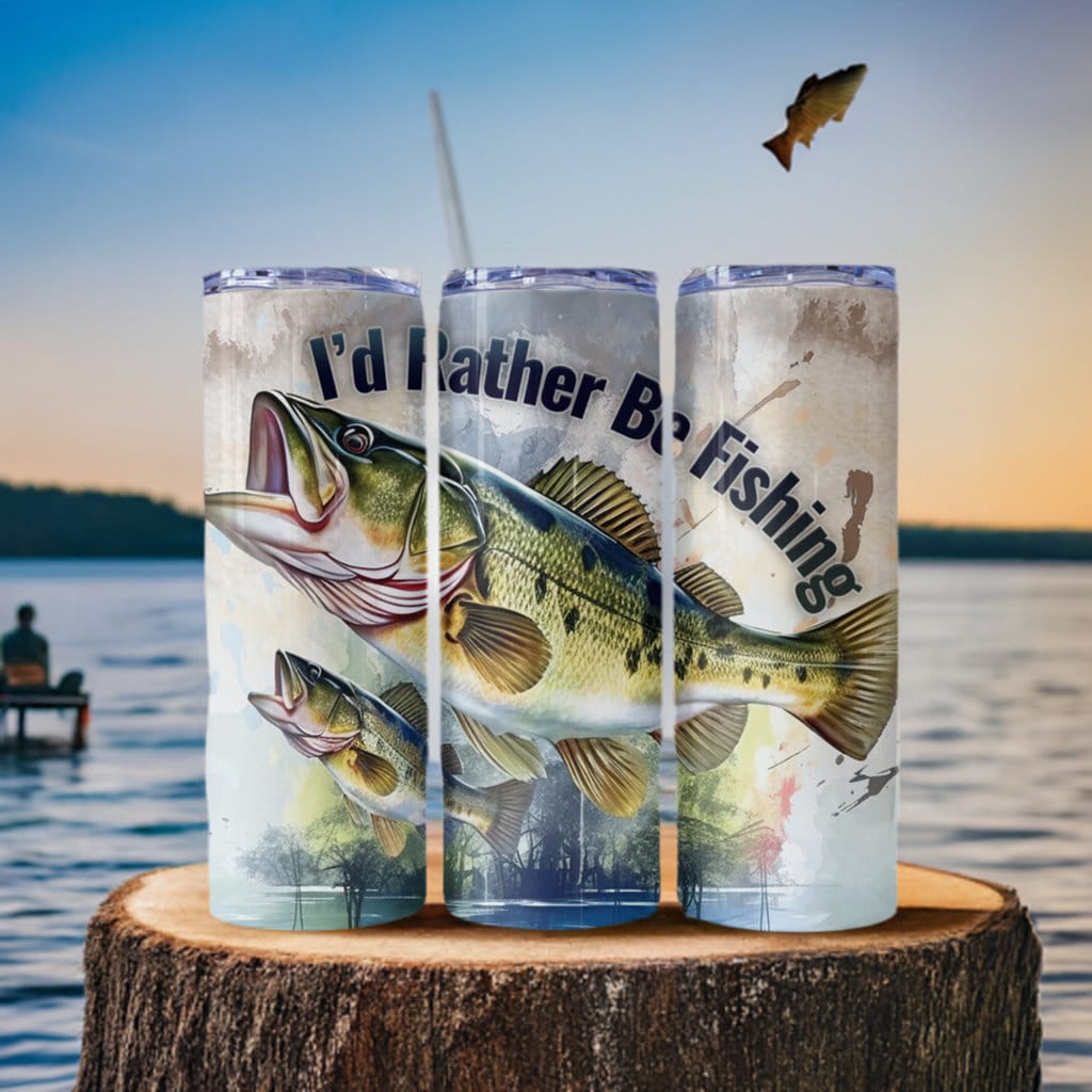 I'd Rather Be Fishing Tumbler