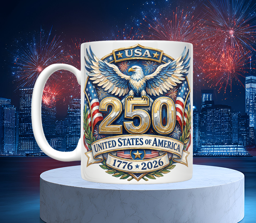 USA 250th Anniversary Mugs (12 variations)