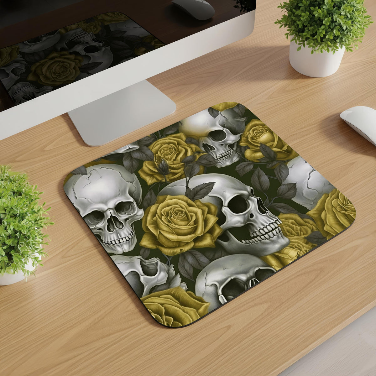 Skulls and Roses Mousepads