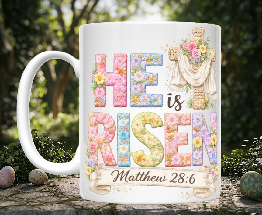 Knitted Image Religious Easter Mugs (7 styles)