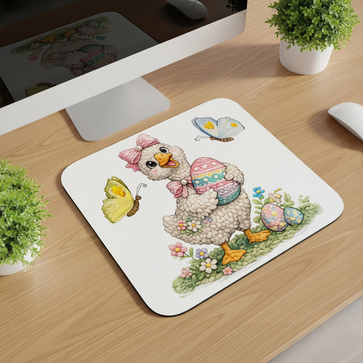 Knitted Easter Animal Mousepads