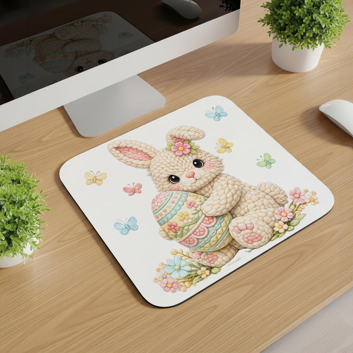 Knitted Easter Animal Mousepads