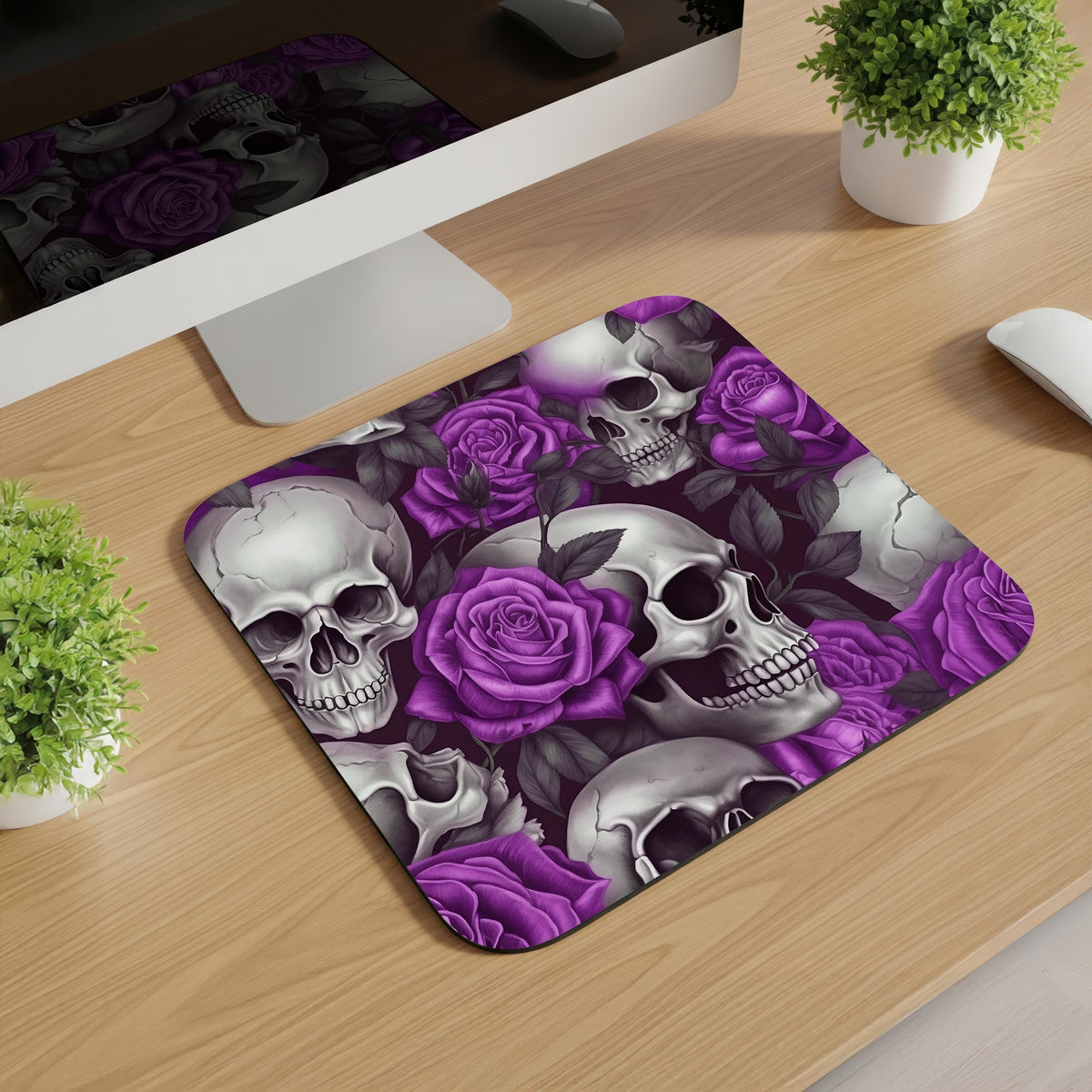 Skulls and Roses Mousepads