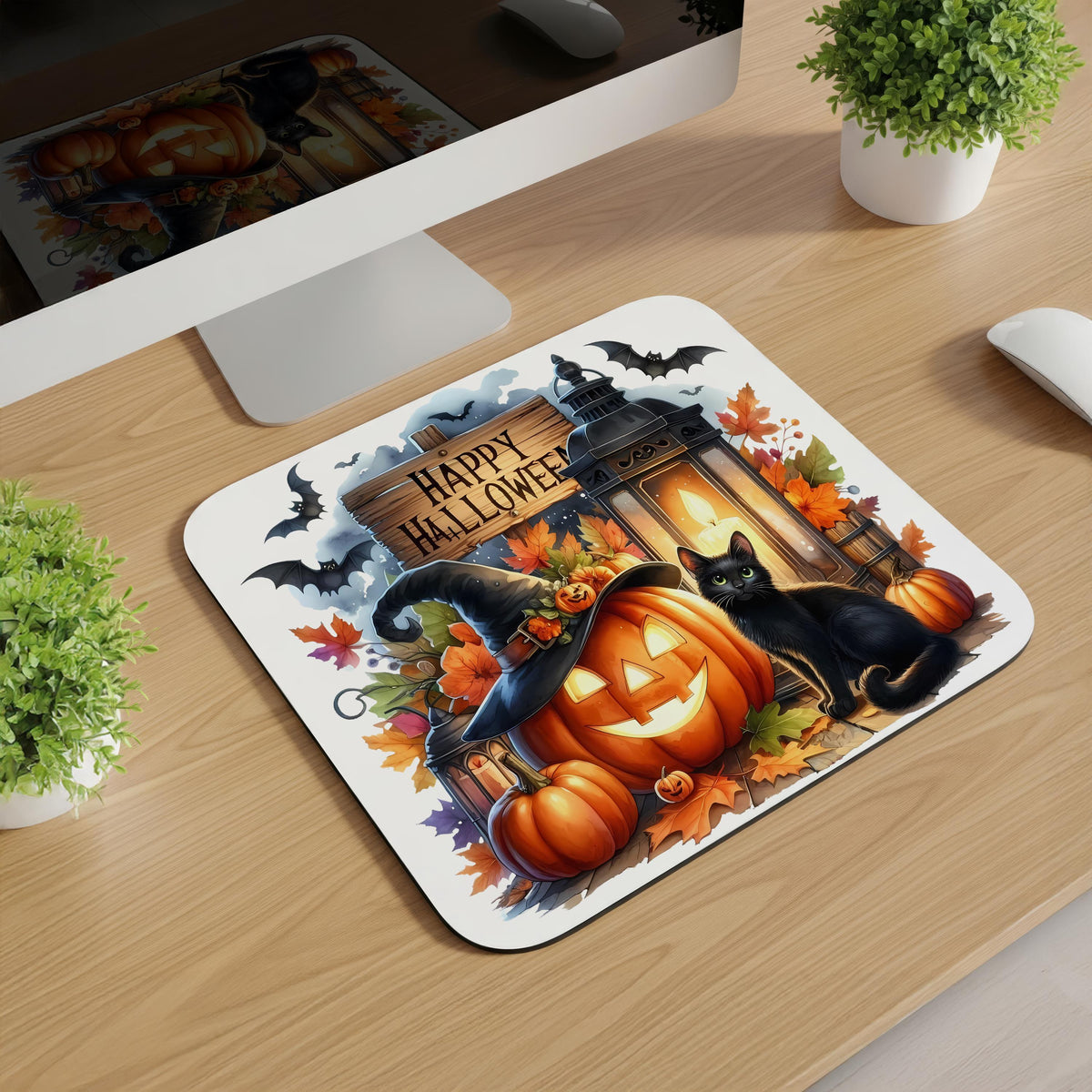 Halloween Jack-O-Lantern Mousepads