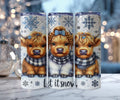 Let It Snow Highland Cow Tumbler