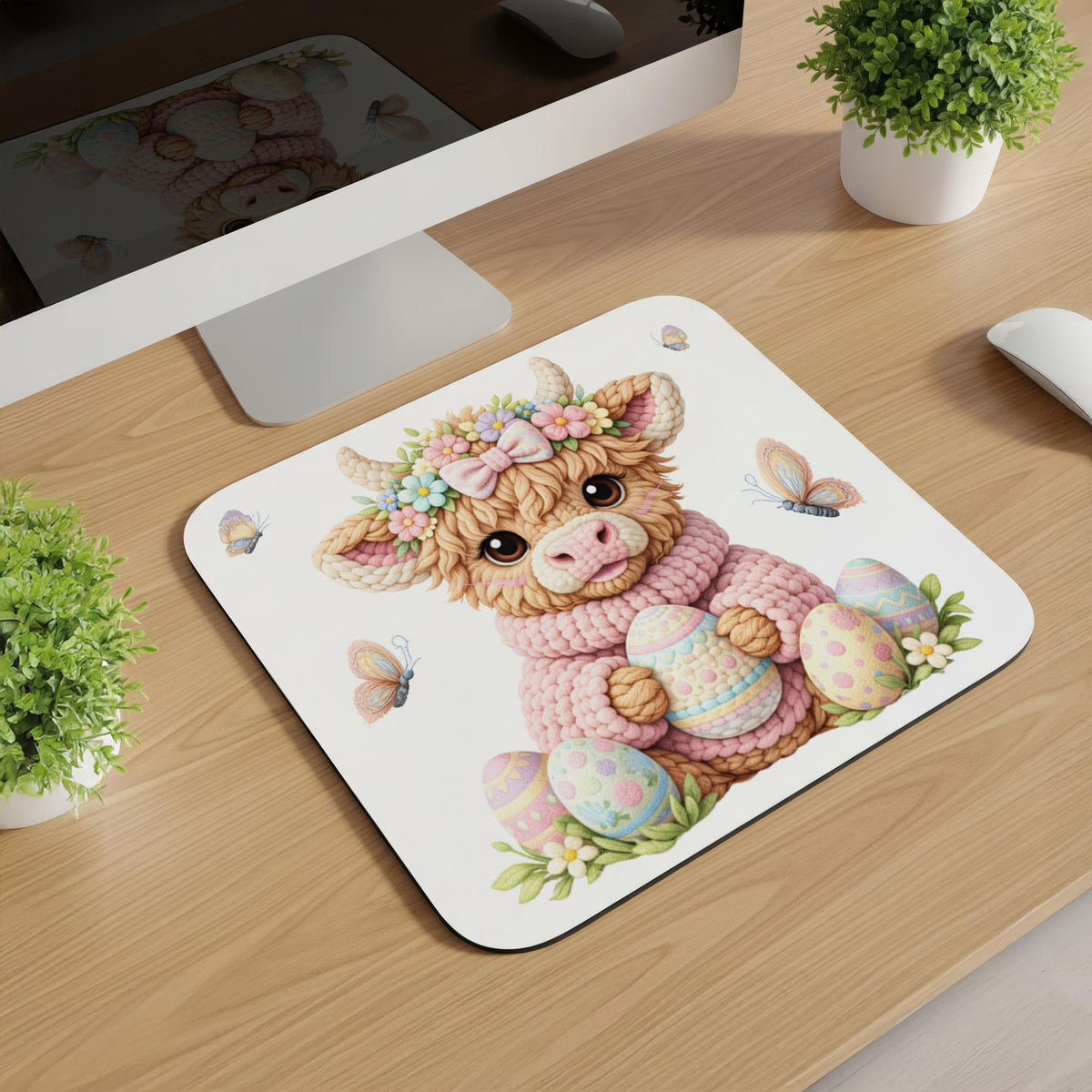 Knitted Easter Animal Mousepads
