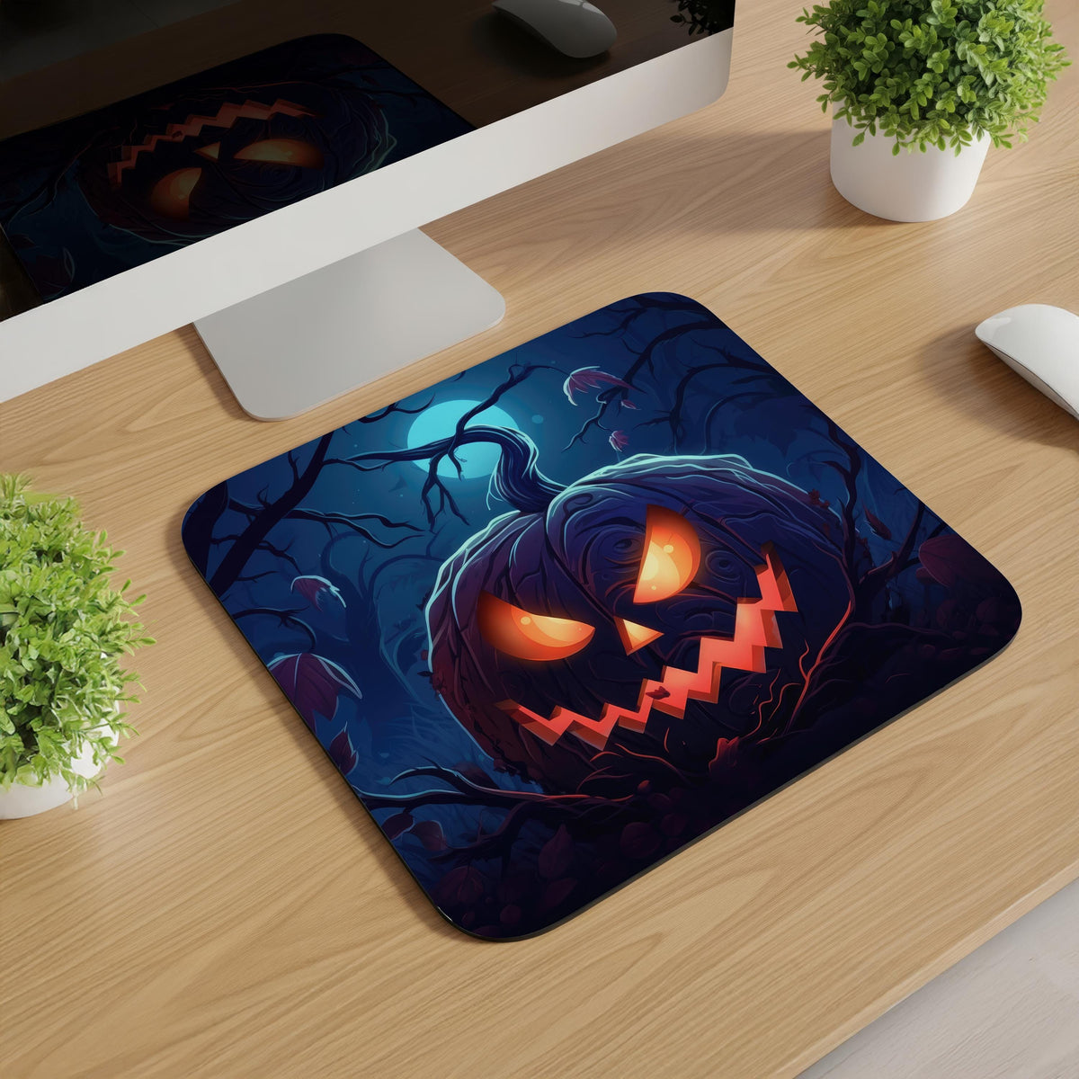Halloween Jack-O-Lantern Mousepads