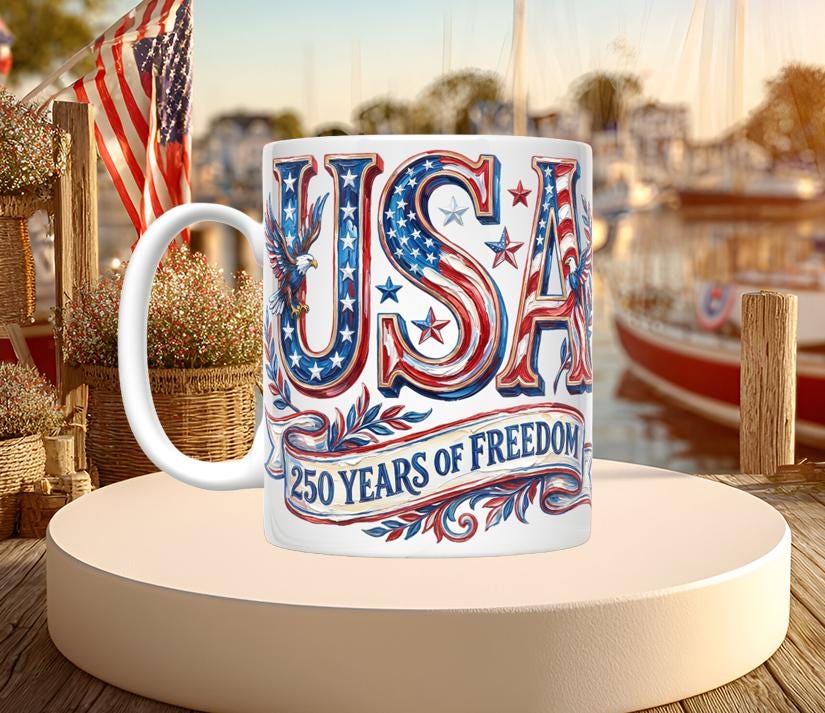 USA 250th Anniversary Mugs (12 variations)