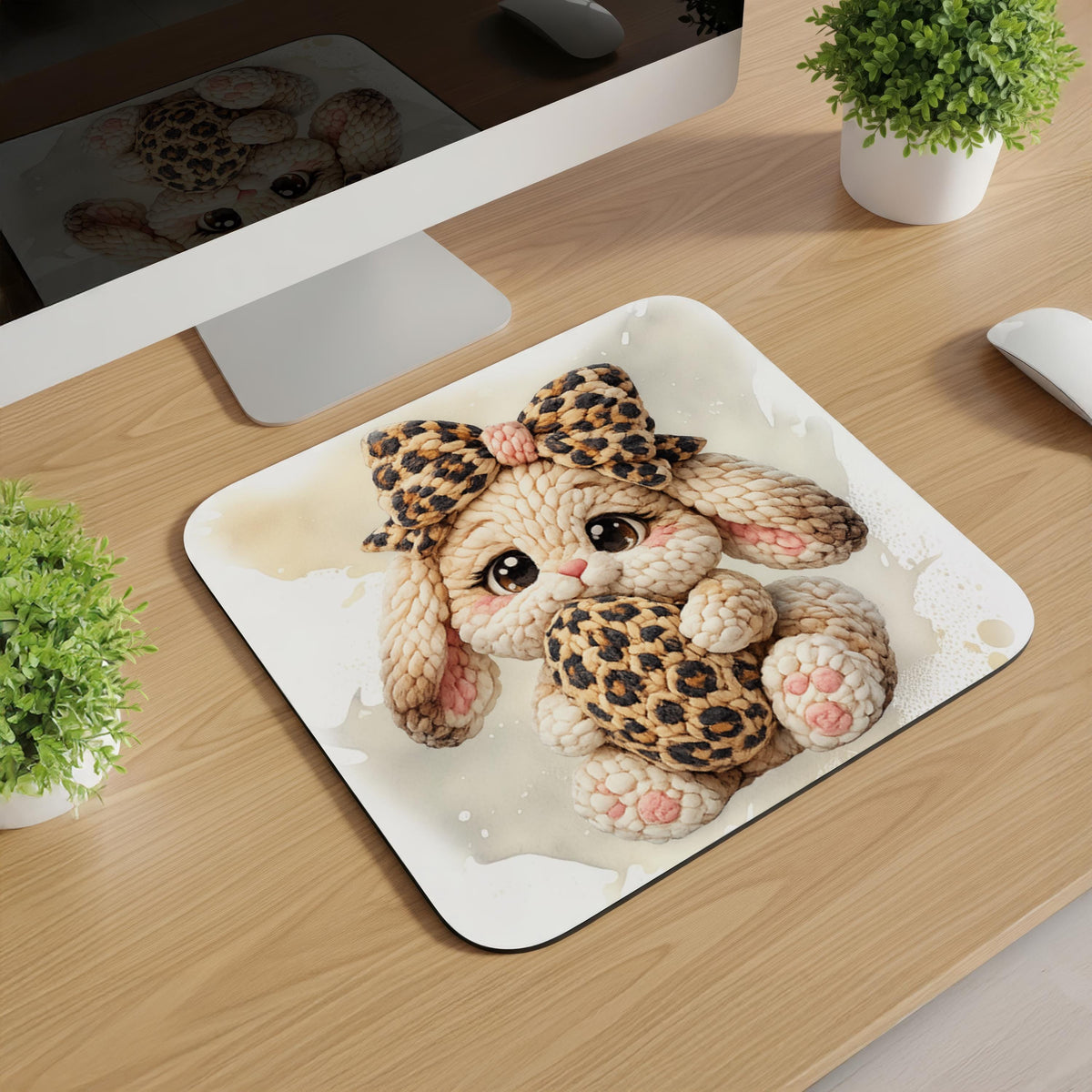Knitted Easter Animal Mousepads