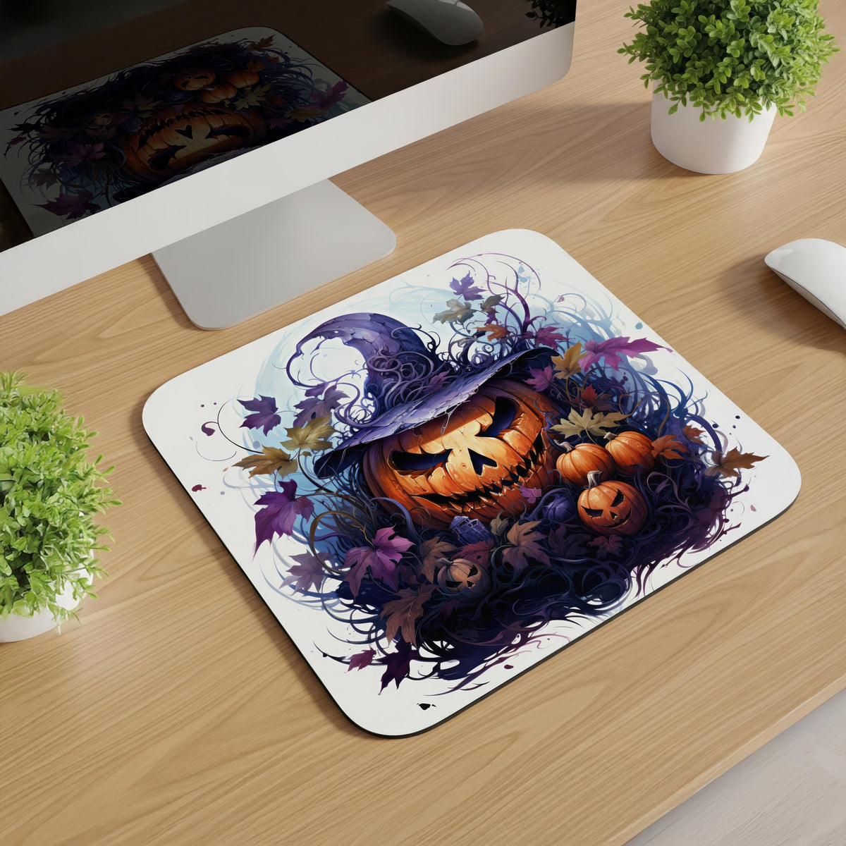 Halloween Jack-O-Lantern Mousepads