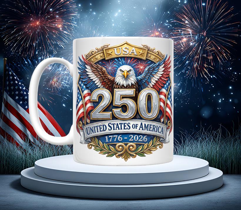 USA 250th Anniversary Mugs (12 variations)