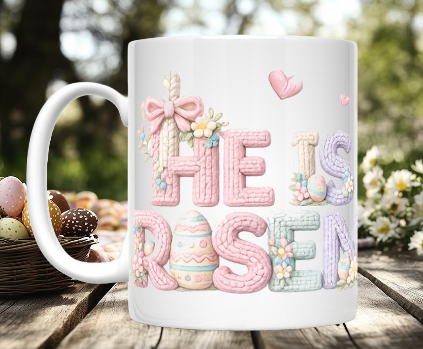 Knitted Image Religious Easter Mugs (7 styles)