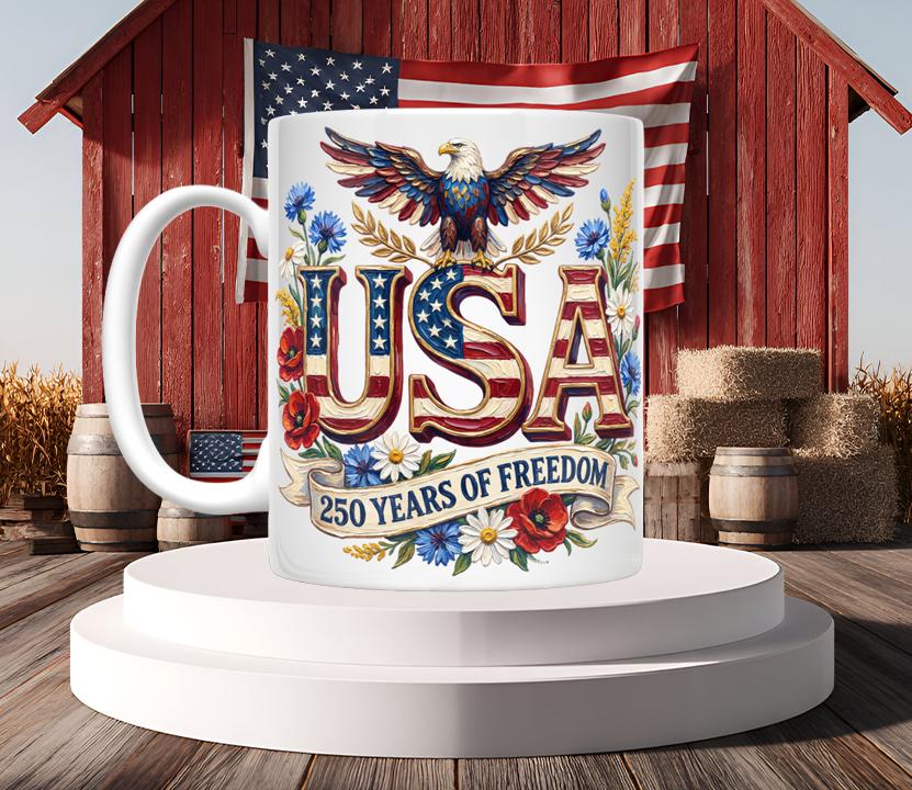 USA 250th Anniversary Mugs (12 variations)
