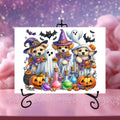 Ghosts and Puppies Glass Cutting Board