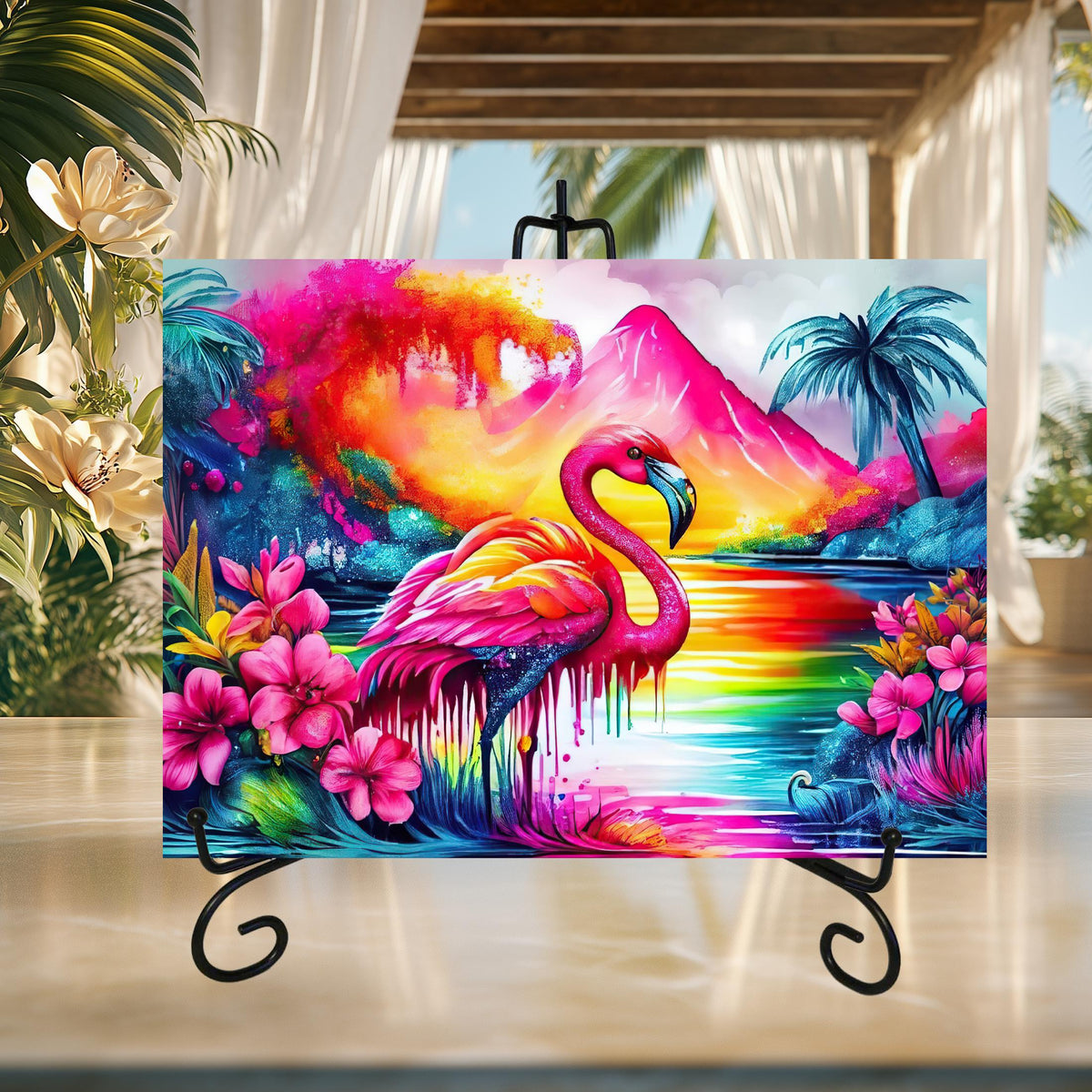 Flamingo Glass Cutting Boards