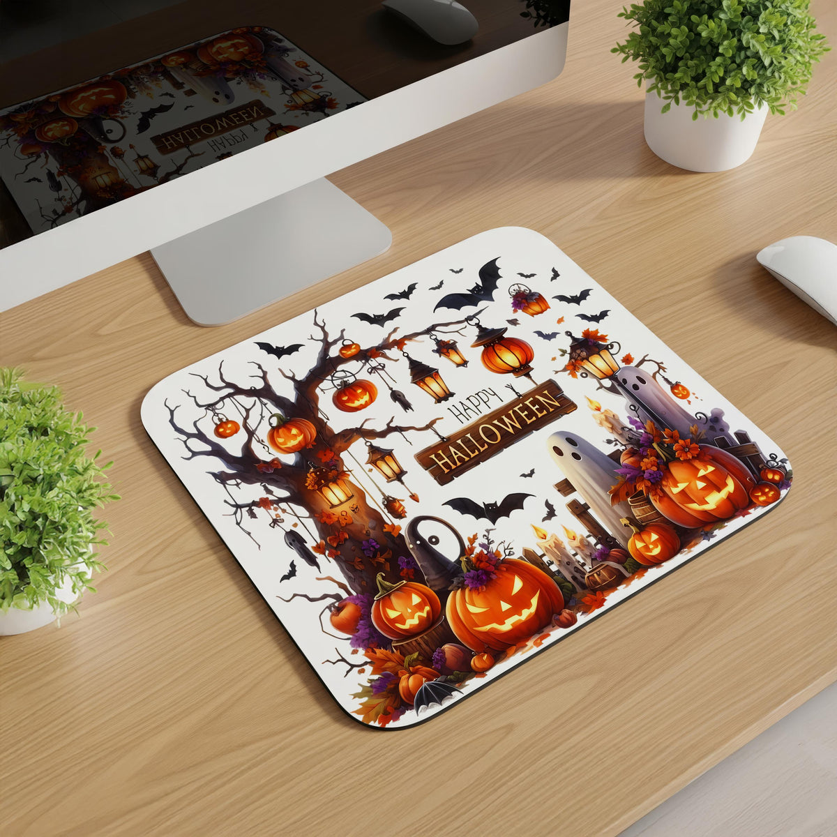 Spooky Scenes Halloween Mousepads