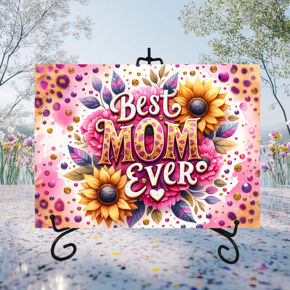 Best Mom Ever Glass Cutting Boards