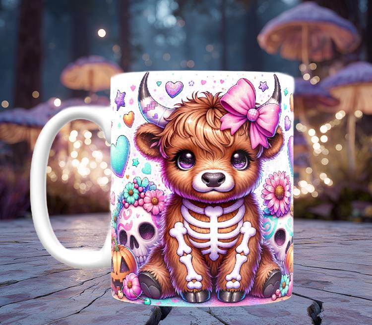 Halloween Highland Cow Mugs (11 styles)