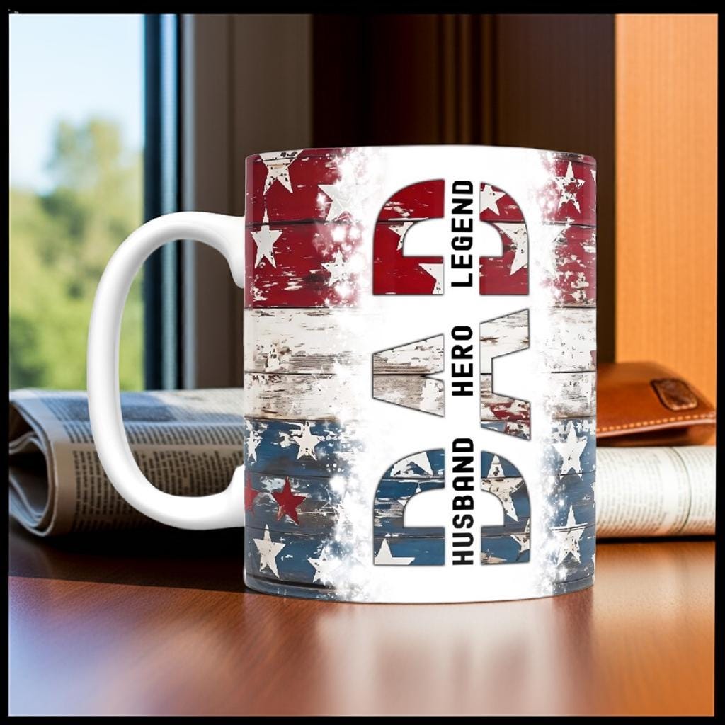 Dad Husband Hero Legend Mug