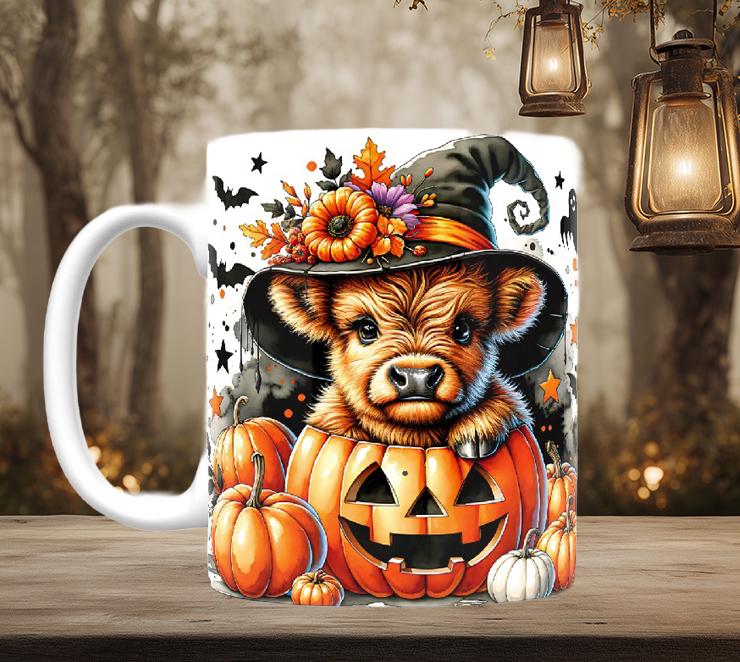 Halloween Highland Cow Mugs (11 styles)