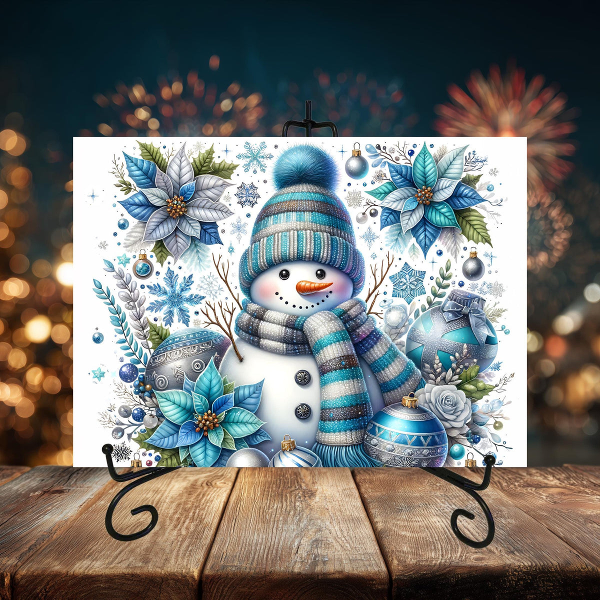 Snowman Holiday Glass Cutting Boards