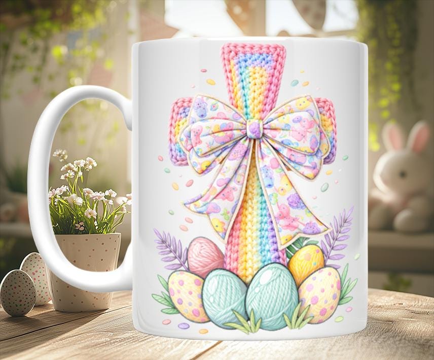 Knitted Image Religious Easter Mugs (7 styles)