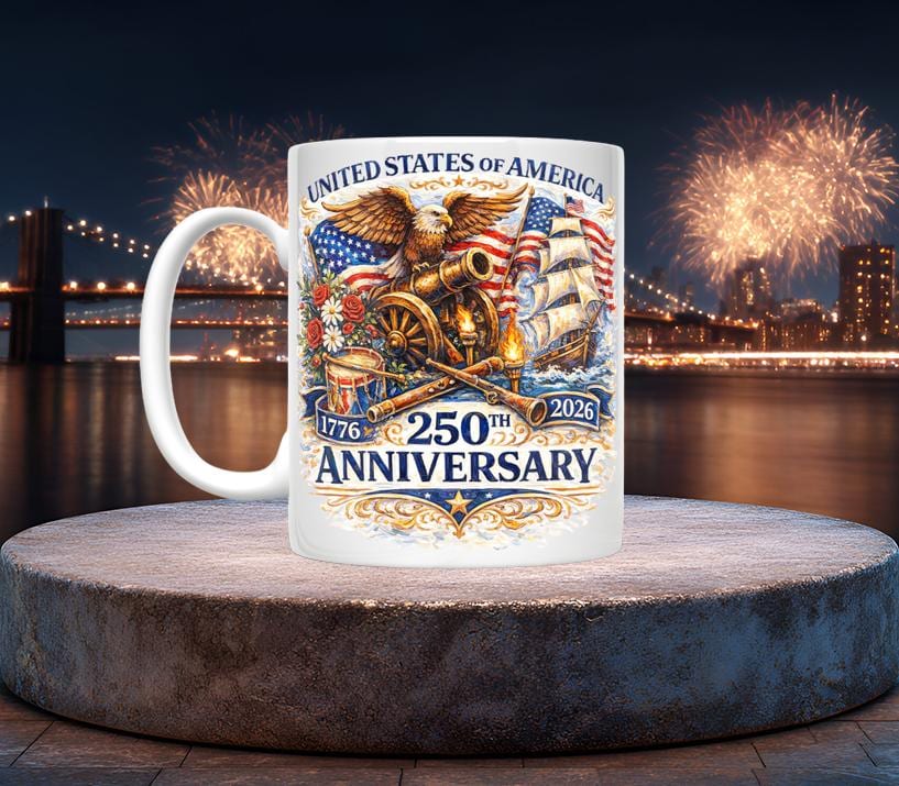 USA 250th Anniversary Mugs (12 variations)
