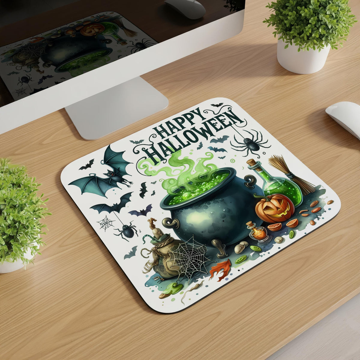 Witch's Brew Halloween Mousepad