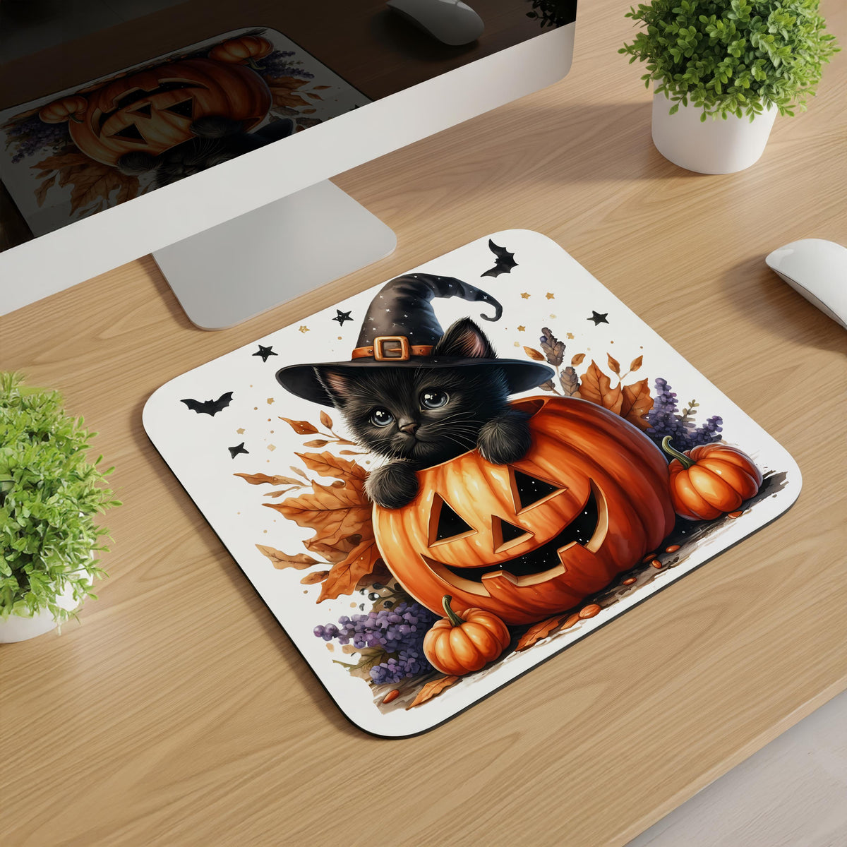 Halloween Jack-O-Lantern Mousepads