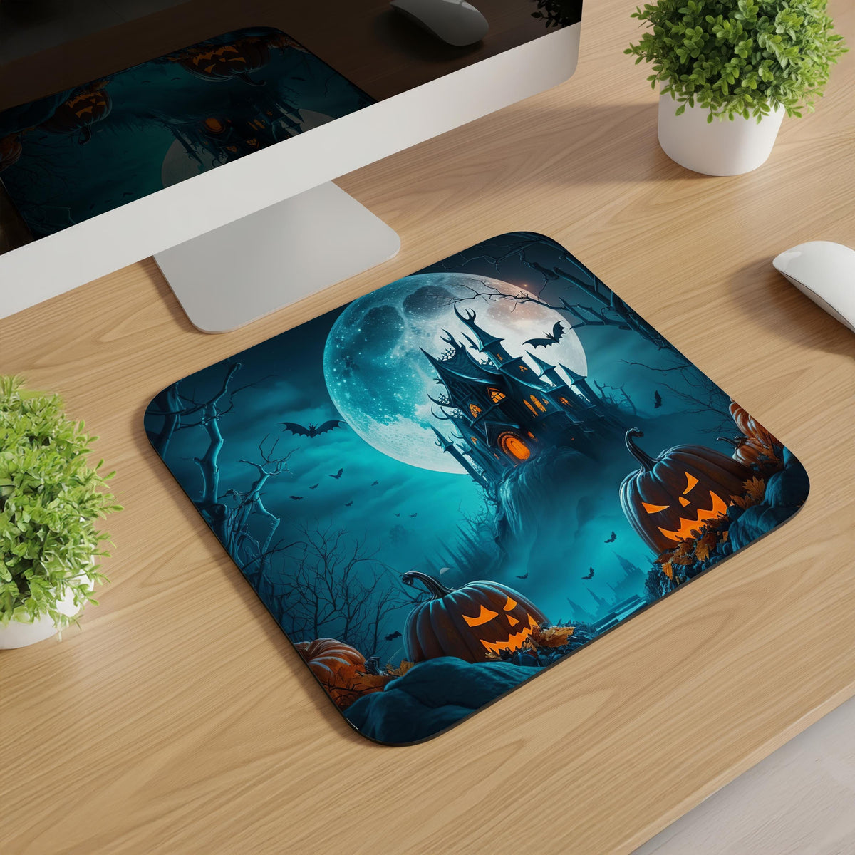 Spooky Scenes Halloween Mousepads