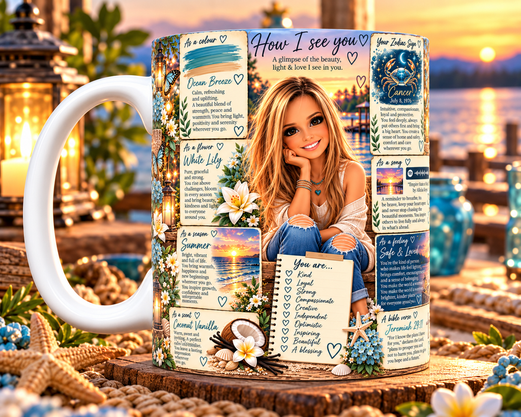 How I See You Custom 11 or 15 oz Ceramic Mugs