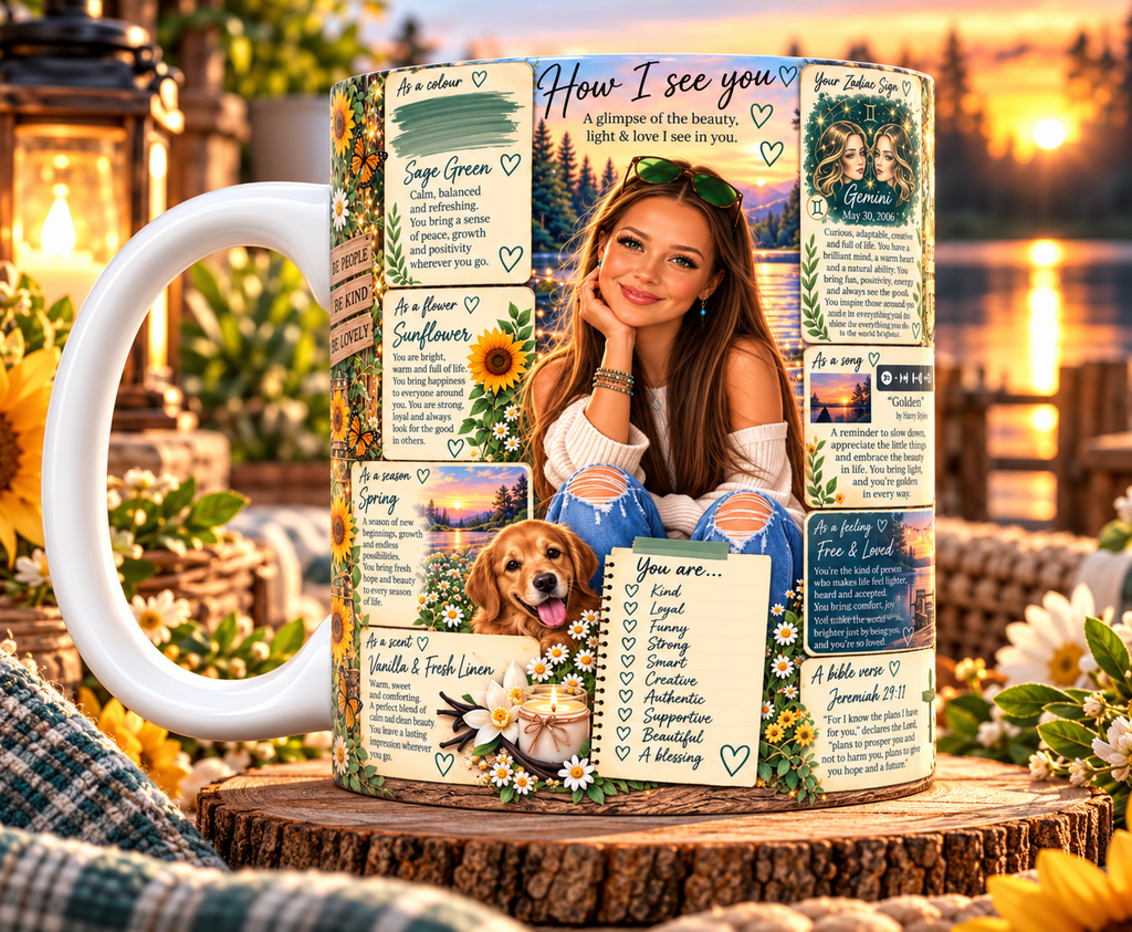 How I See You Custom 11 or 15 oz Ceramic Mugs