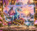 Fantasy Style Dragon Glass Cutting Boards with Stand