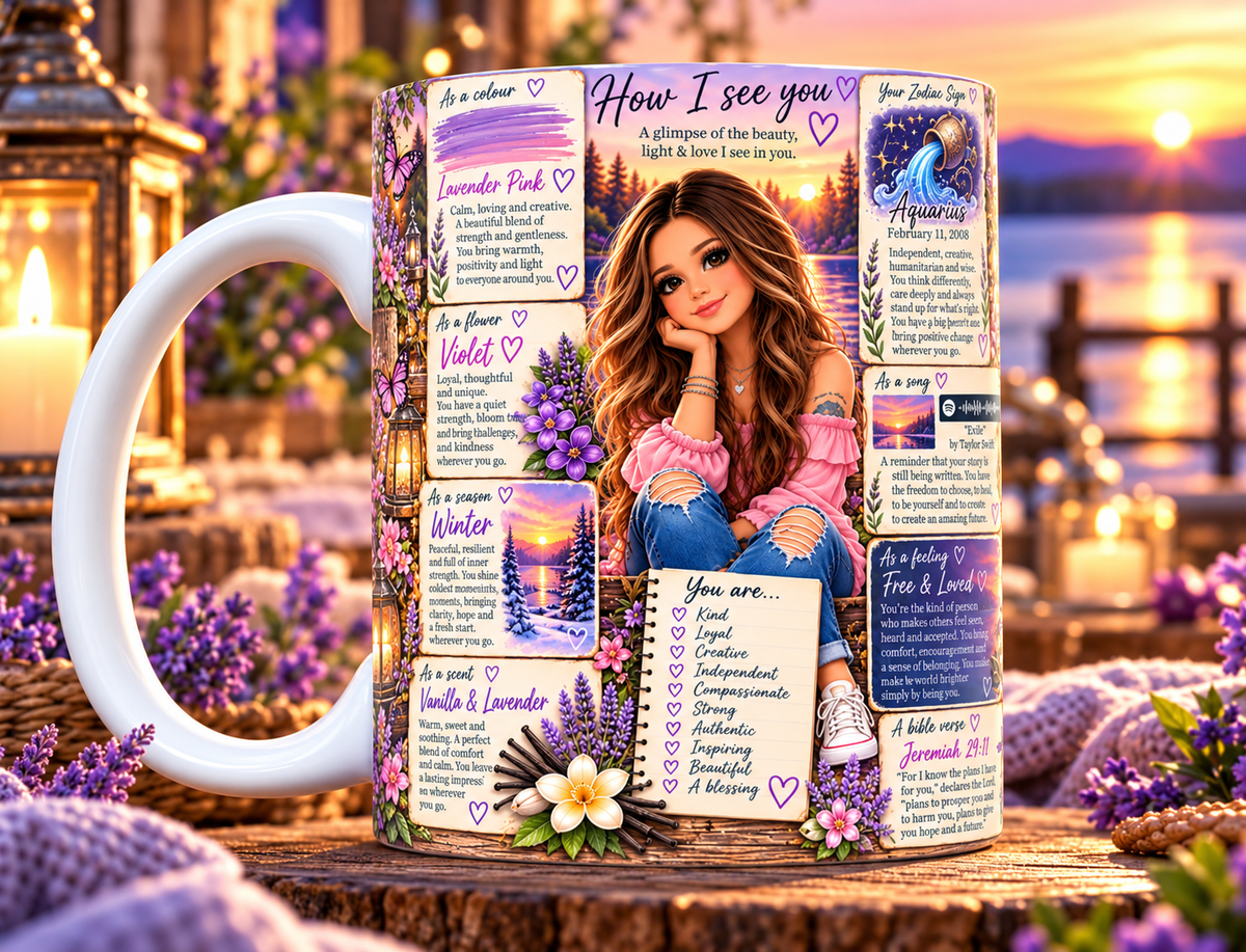 How I See You Custom 11 or 15 oz Ceramic Mugs
