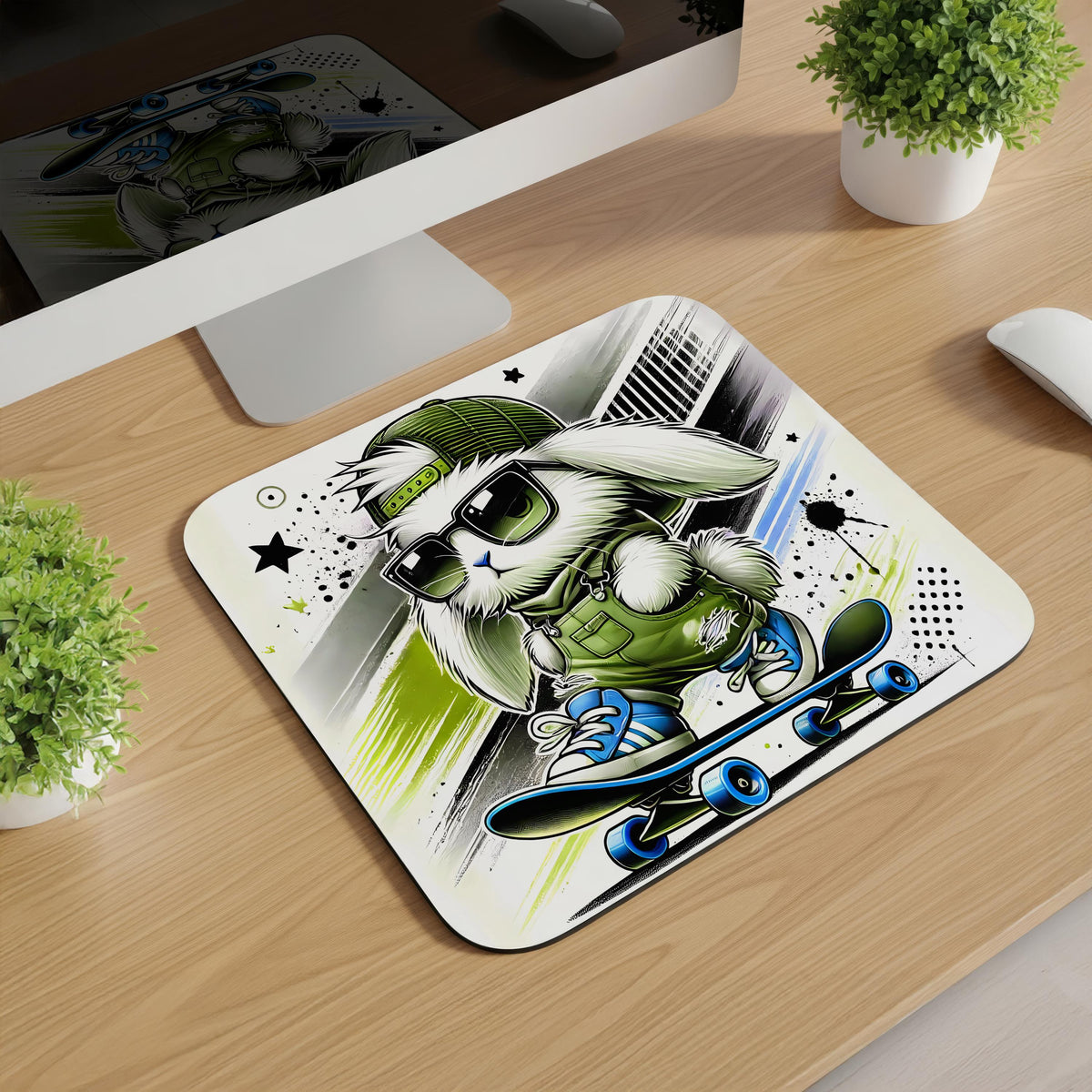 Skater Bunny Mousepads
