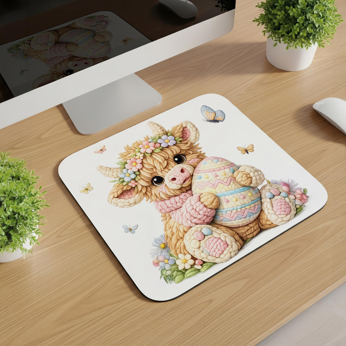 Knitted Easter Animal Mousepads