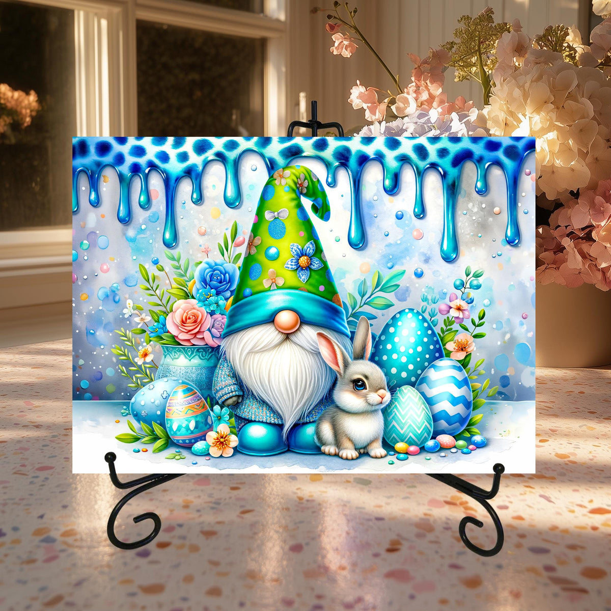 Easter Gnome Glass Cutting Boards
