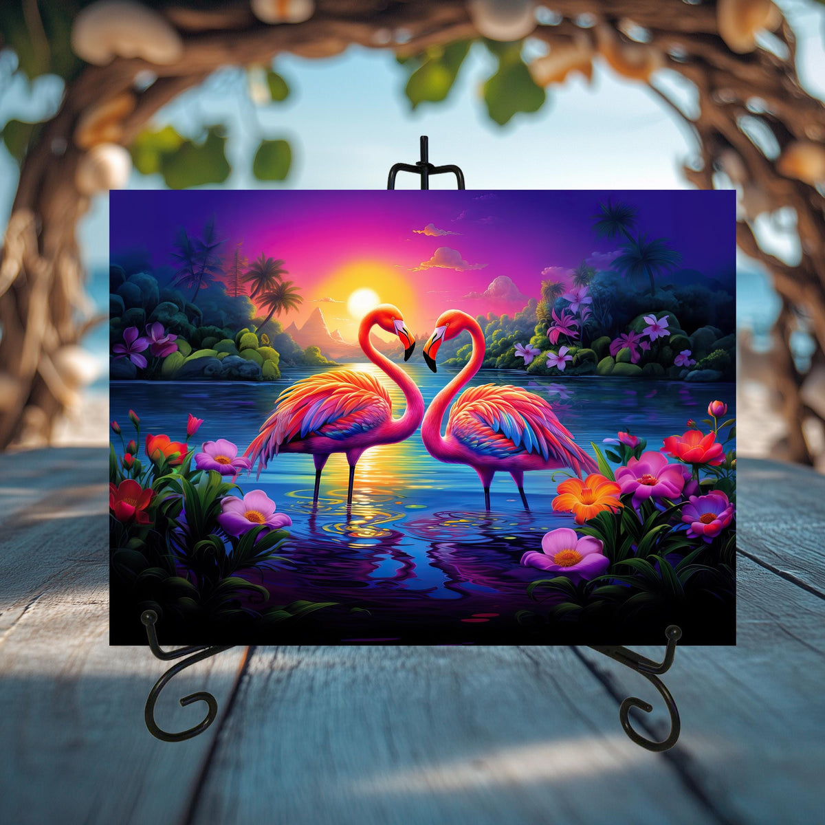 Flamingo Glass Cutting Boards