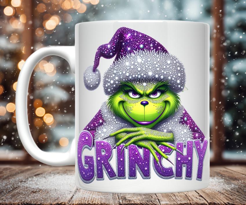Purple or Blue Grinchy Mugs