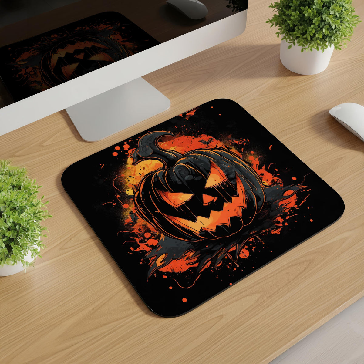 Halloween Jack-O-Lantern Mousepads