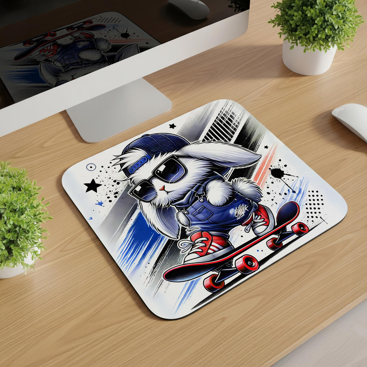 Skater Bunny Mousepads