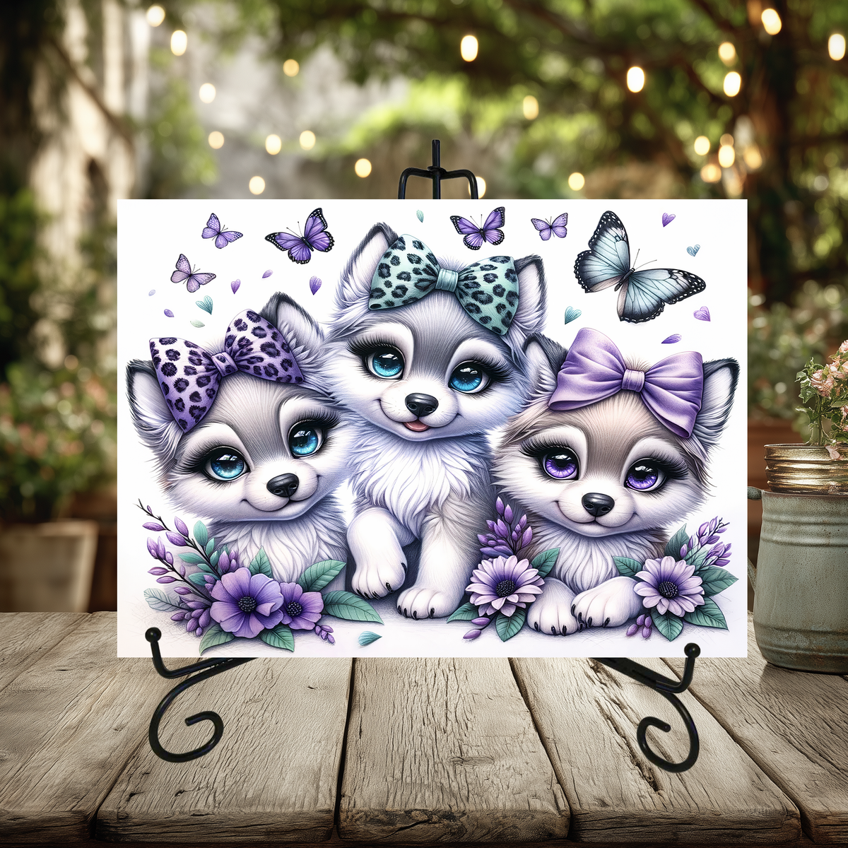 Bow Animals Glass Cutting Boards